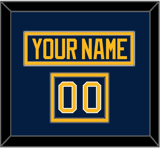 Buffalo Nameplate & Number (Shoulder) - Home Blue (2010-2020) - Signature Tier 2