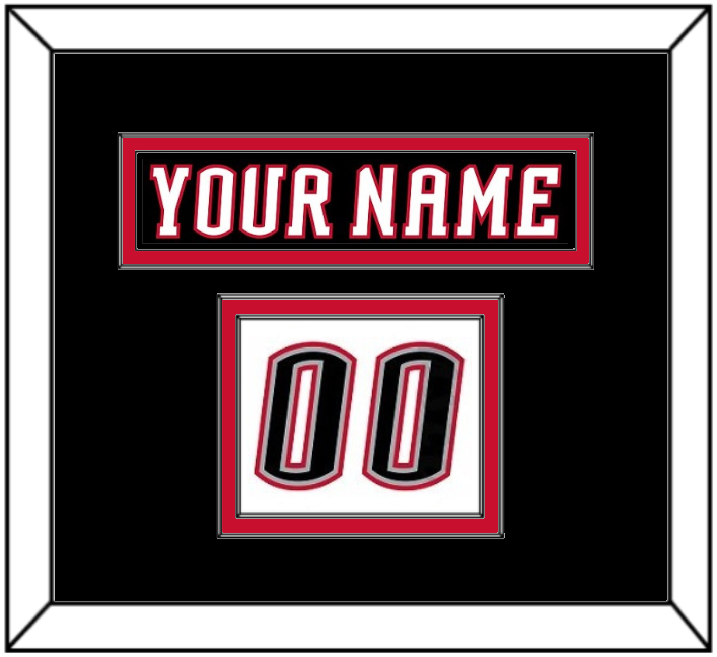Buffalo Nameplate & Number (Shoulder) - Home White (1996-2006) - Signature Tier 2