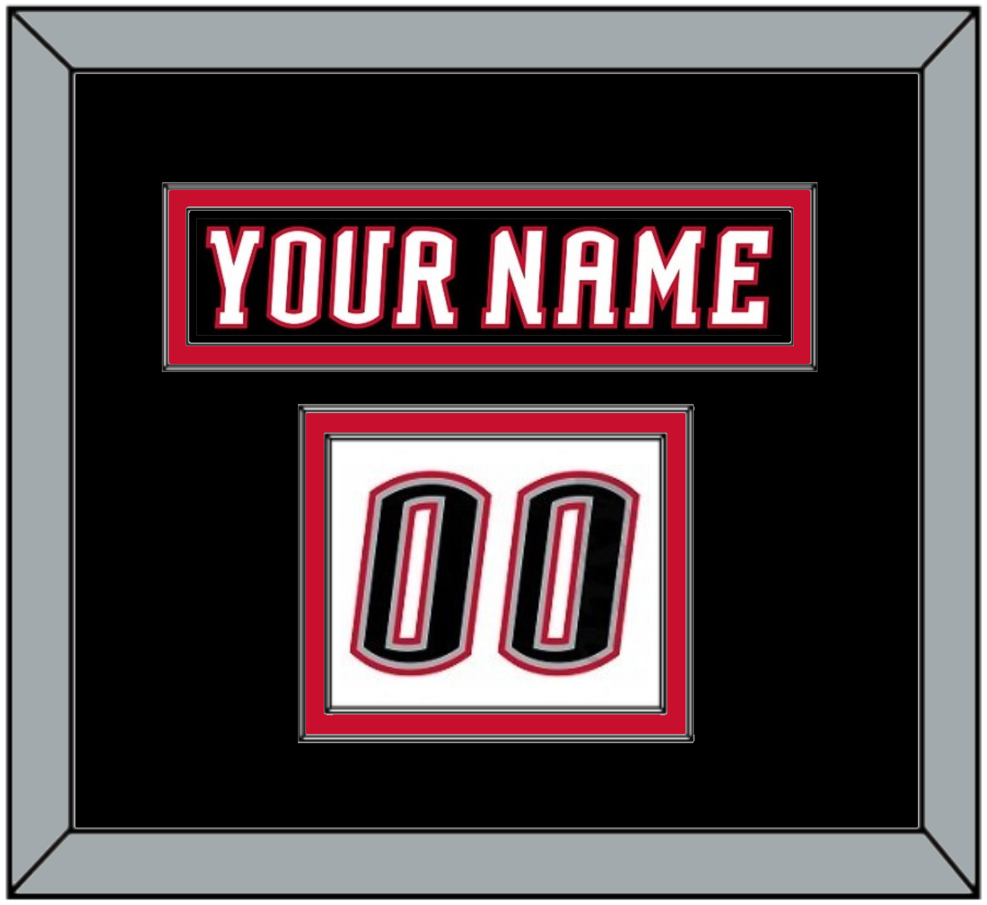 Buffalo Nameplate & Number (Shoulder) - Home White (1996-2006) - Signature Tier 2