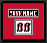 Buffalo Nameplate & Number (Shoulder) - Home White (1996-2006) - Double Mat 3