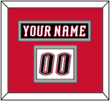 Buffalo Nameplate & Number (Shoulder) - Home White (1996-2006) - Double Mat 3