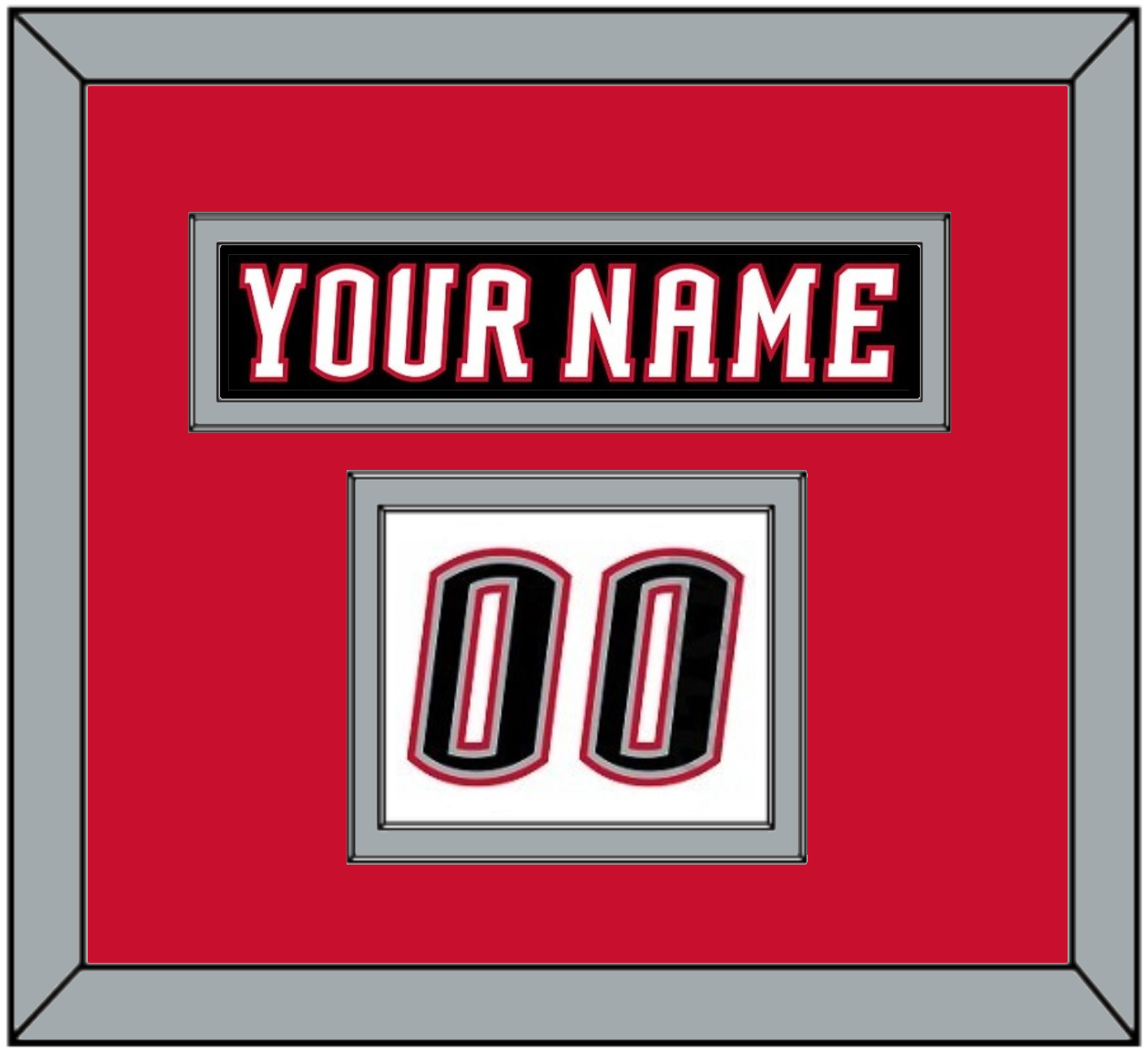 Buffalo Nameplate & Number (Shoulder) - Home White (1996-2006) - Signature Tier 3