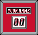 Buffalo Nameplate & Number (Shoulder) - Home White (1996-2006) - Double Mat 3