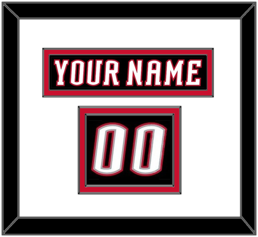 Buffalo Nameplate & Number (Shoulder) - Road Black (1996-2006) - Signature Tier 1