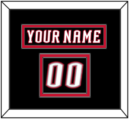 Buffalo Nameplate & Number (Shoulder) - Road Black (1996-2006) - Signature Tier 2