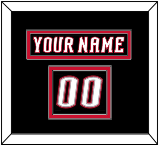 Buffalo Nameplate & Number (Shoulder) - Road Black (1996-2006) - Signature Tier 2