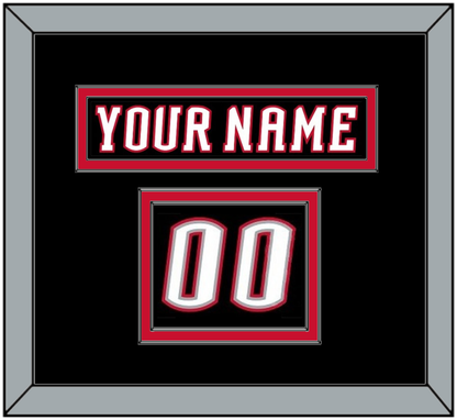 Buffalo Nameplate & Number (Shoulder) - Road Black (1996-2006) - Signature Tier 2