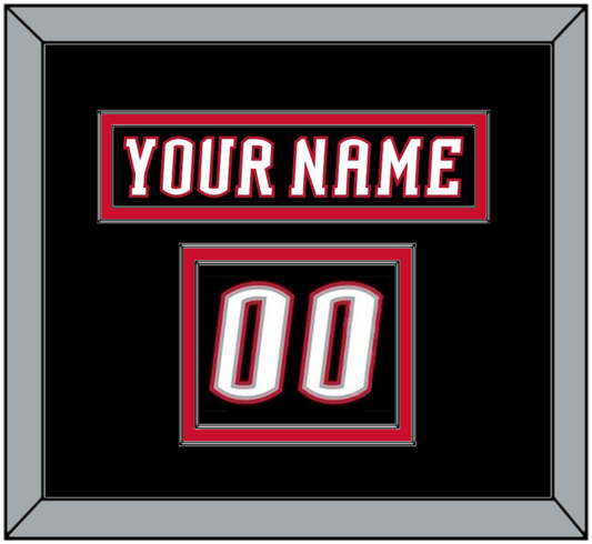 Buffalo Nameplate & Number (Shoulder) - Road Black (1996-2006) - Signature Tier 2