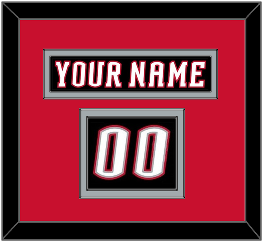 Buffalo Nameplate & Number (Shoulder) - Road Black (1996-2006) - Signature Tier 3