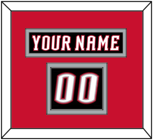 Buffalo Nameplate & Number (Shoulder) - Road Black (1996-2006) - Signature Tier 3