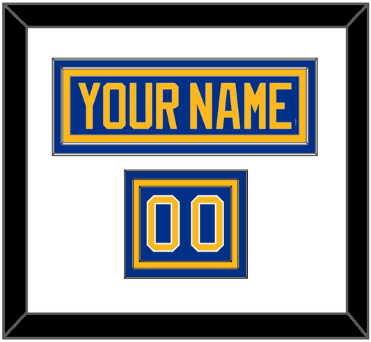 Buffalo Nameplate & Number (Shoulder) - Home Blue - Premier Tier 1