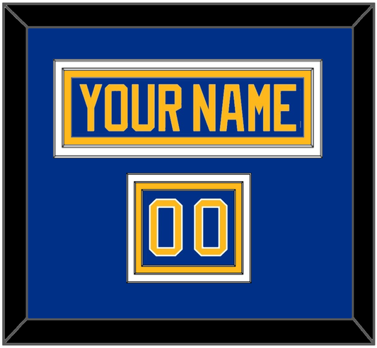 Buffalo Nameplate & Number (Shoulder) - Home Blue - Premier Tier 2