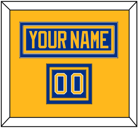 Buffalo Nameplate & Number (Shoulder) - Home Blue - Premier Tier 3