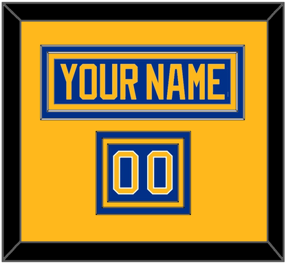 Buffalo Nameplate & Number (Shoulder) - Home Blue - Premier Tier 3