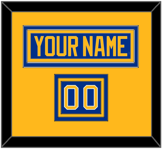 Buffalo Nameplate & Number (Shoulder) - Home Blue - Premier Tier 3