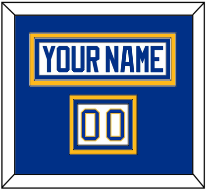 Buffalo Nameplate & Number (Shoulder) - Road White - Premier Tier 2
