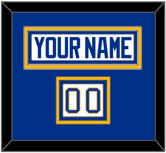 Buffalo Nameplate & Number (Shoulder) - Road White - Premier Tier 2
