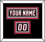 Buffalo Nameplate & Number (Shoulder) - Alternate Black - Triple Mat 2