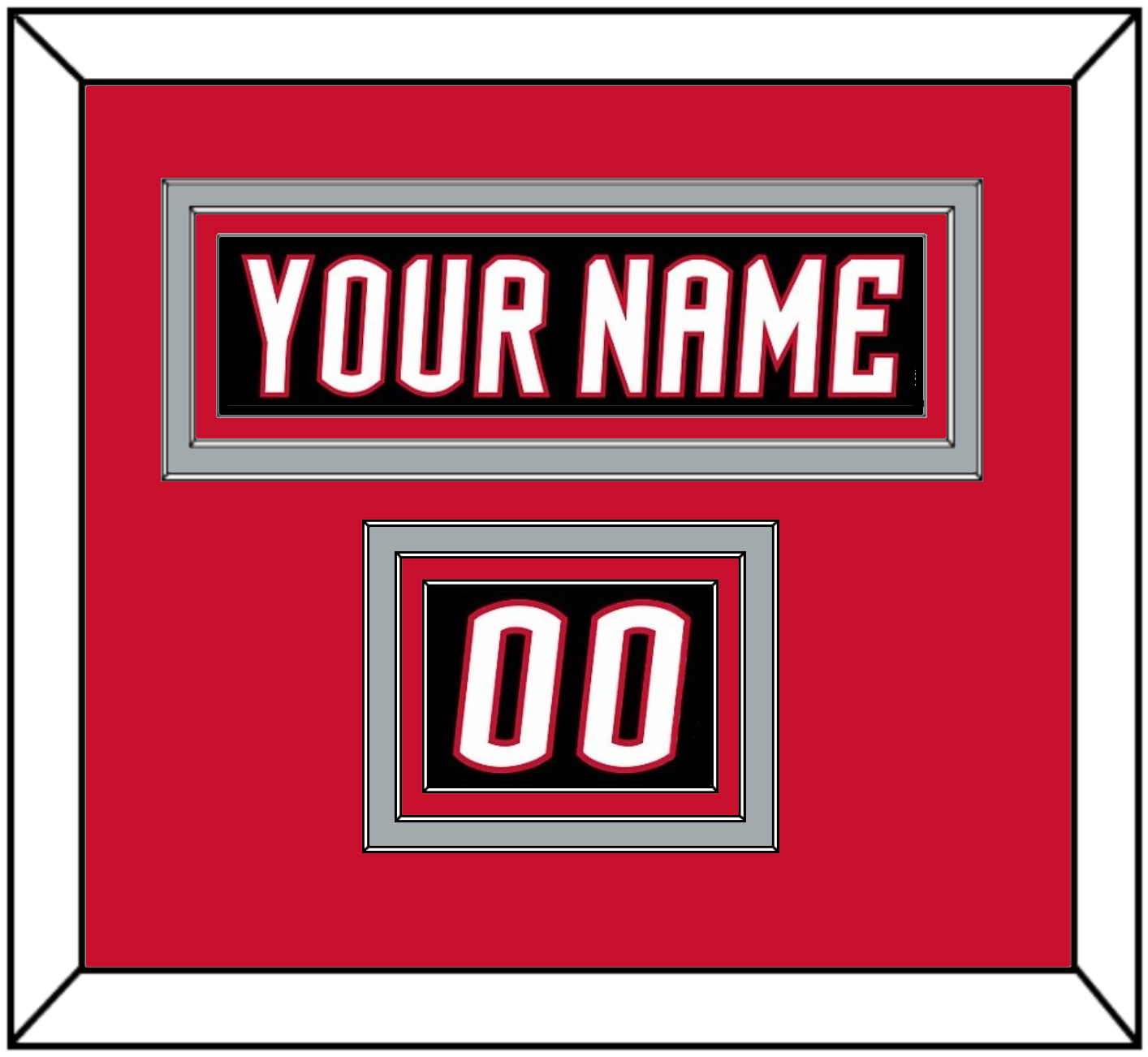 Buffalo Nameplate & Number (Shoulder) - Alternate Black - Premier Tier 3