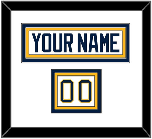 Buffalo Nameplate & Number (Shoulder) - Road White (2010-2020) - Premier Tier 1