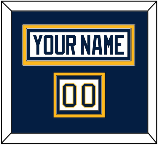 Buffalo Nameplate & Number (Shoulder) - Road White (2010-2020) - Premier Tier 2
