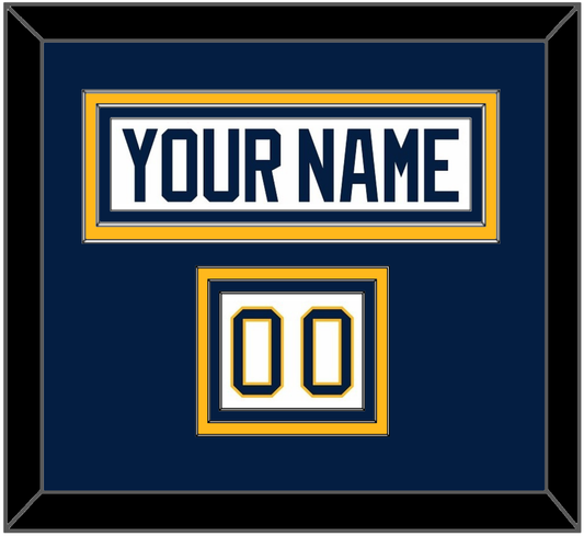 Buffalo Nameplate & Number (Shoulder) - Road White (2010-2020) - Premier Tier 2