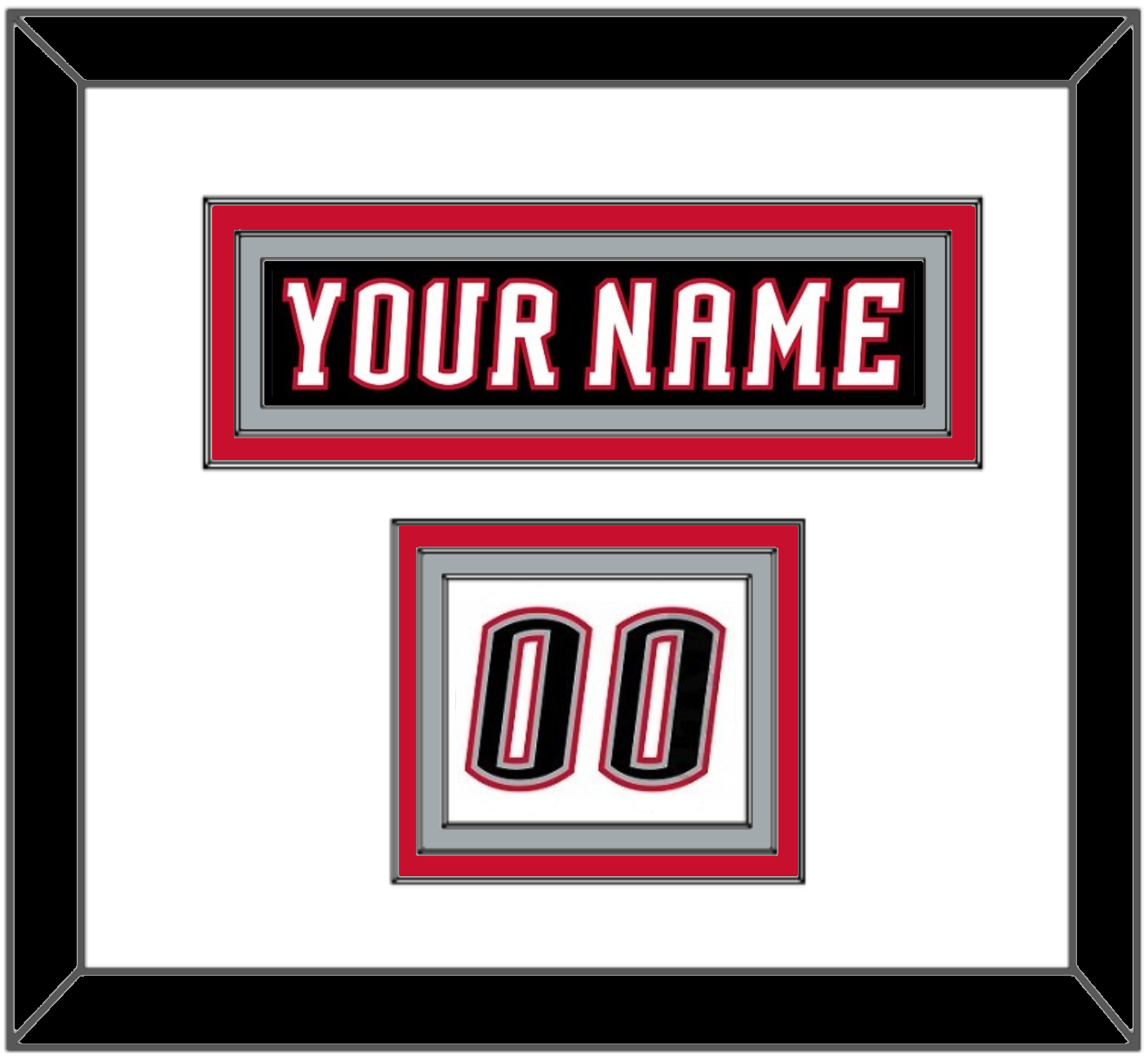 Buffalo Nameplate & Number (Shoulder) - Home White (1996-2006) - Premier Tier 1