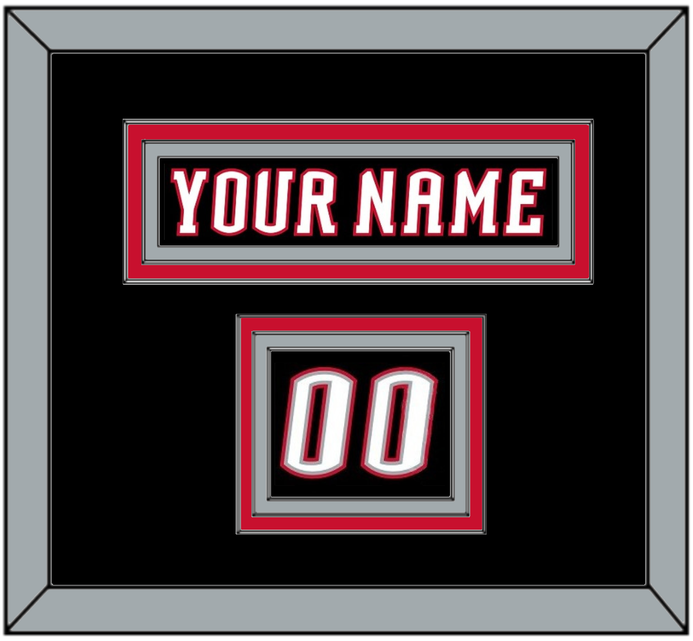 Buffalo Nameplate & Number (Shoulder) - Road Black (1996-2006) - Premier Tier 2