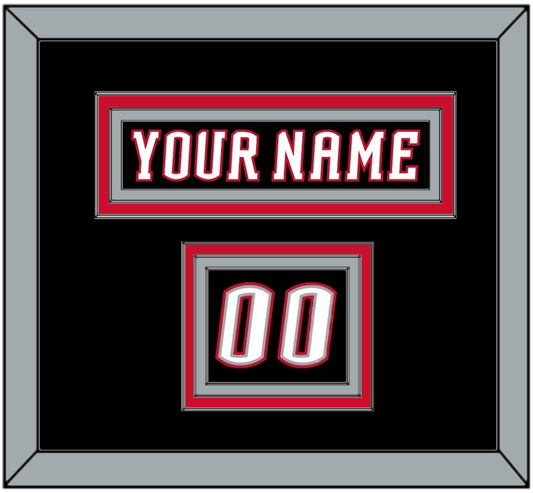 Buffalo Nameplate & Number (Shoulder) - Road Black (1996-2006) - Premier Tier 2