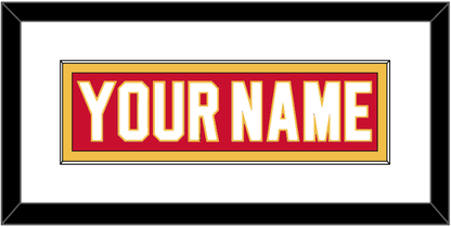 Calgary Nameplate - Road Red (1980-1994) - Essential Tier 1