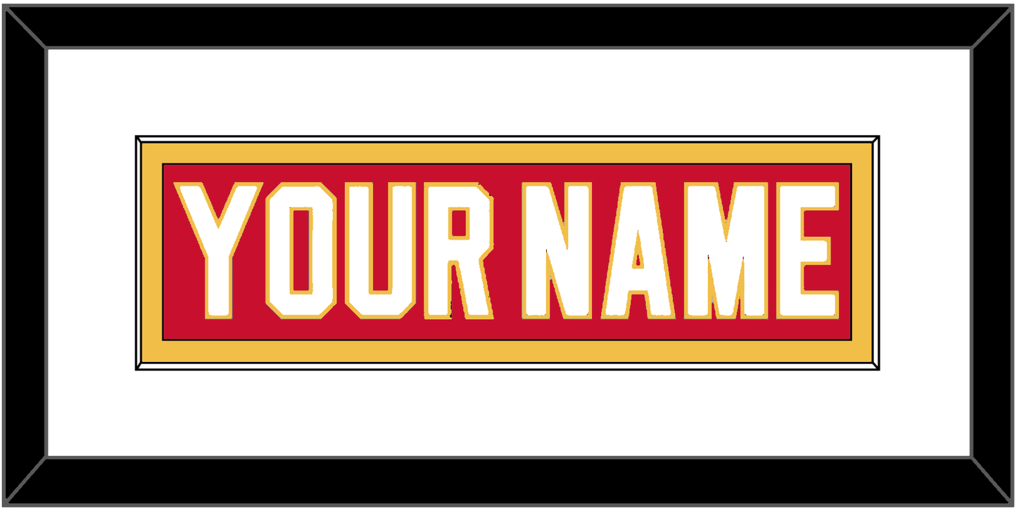Calgary Nameplate - Home Red - Essential Tier 1