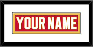 Calgary Nameplate - Home Red - Single Mat 1