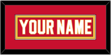 Calgary Nameplate - Home Red - Single Mat 2