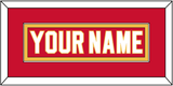 Calgary Nameplate - Home Red - Single Mat 2