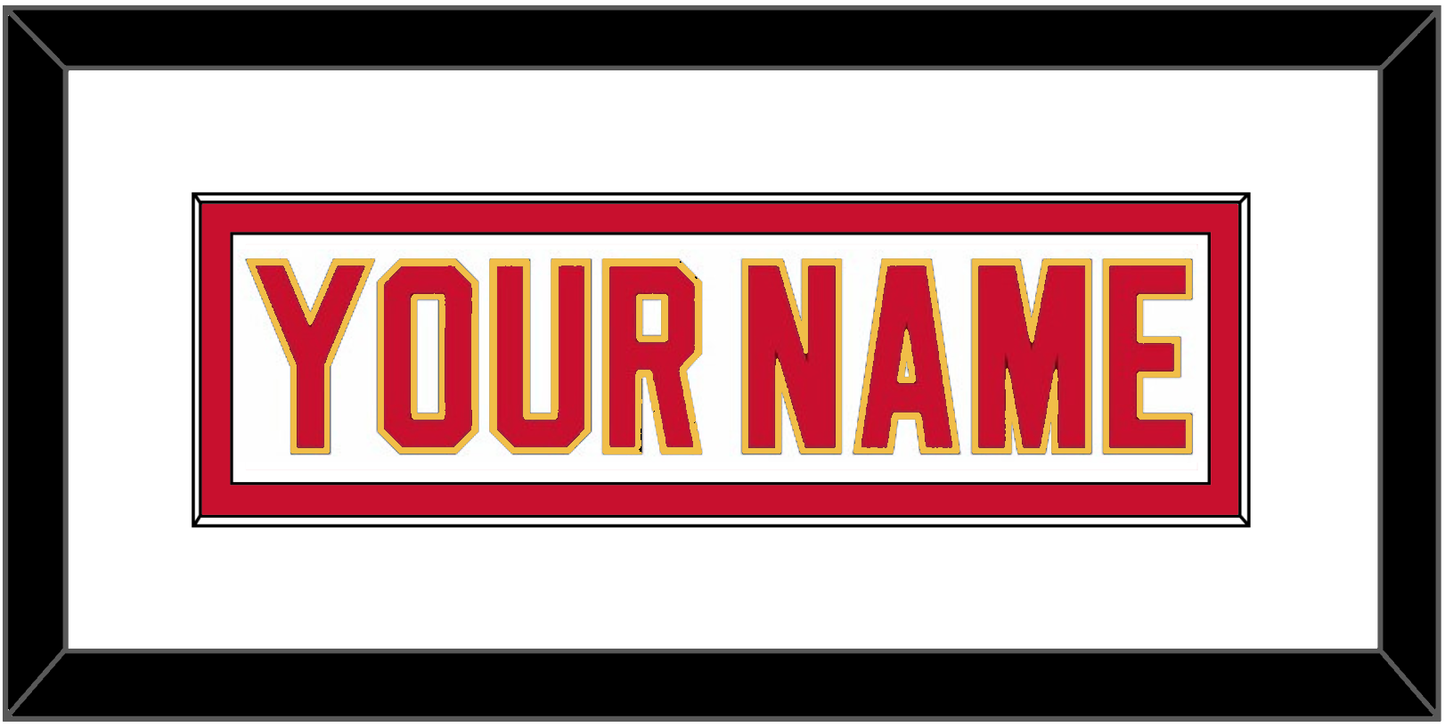 Calgary Nameplate - Road White - Essential Tier 1
