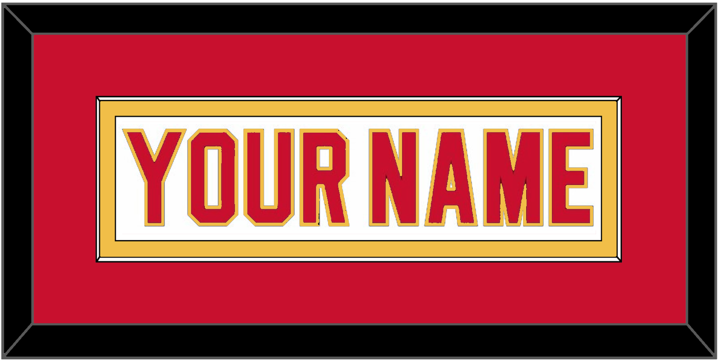 Calgary Nameplate - Home White (1980-1994) - Essential Tier 3