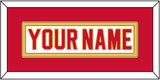 Calgary Nameplate - Road White - Single Mat 3