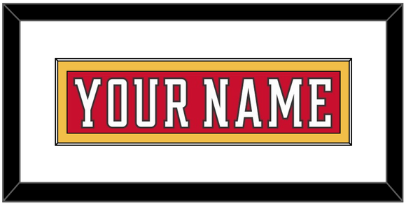 Calgary Nameplate - Home Red (2017-2020) - Single Mat 1