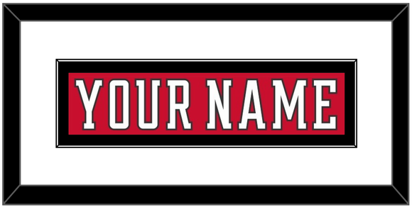 Calgary Nameplate - Home Red (2017-2020) - Single Mat 2