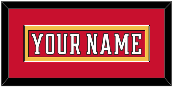 Calgary Nameplate - Home Red (2017-2020) - Single Mat 3