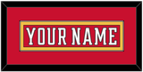 Calgary Nameplate - Home Red (2017-2020) - Single Mat 3