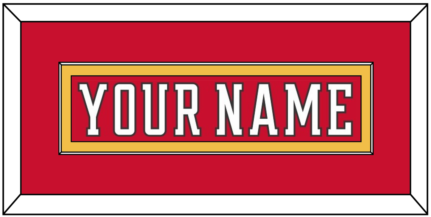 Calgary Nameplate - Home Red (2017-2020) - Essential Tier 3