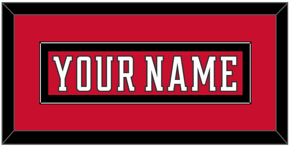 Calgary Nameplate - Home Red (2017-2020) - Single Mat 4