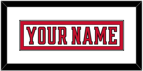 Calgary Nameplate - Road White (2017-2020) - Single Mat 1
