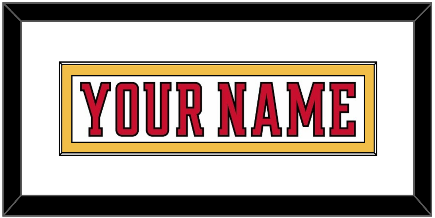 Calgary Nameplate - Road White (2017-2020) - Essential Tier 2