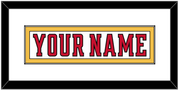 Calgary Nameplate - Road White (2017-2020) - Single Mat 2