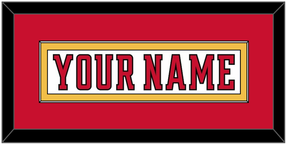 Calgary Nameplate - Road White (2017-2020) - Single Mat 3