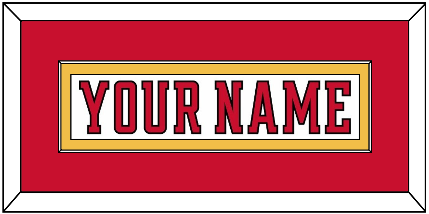 Calgary Nameplate - Road White (2017-2020) - Essential Tier 3