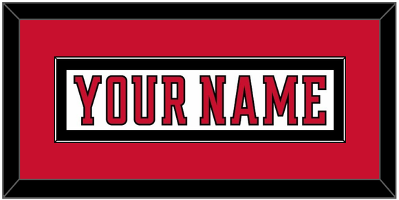 Calgary Nameplate - Road White (2017-2020) - Single Mat 4