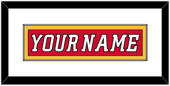 Calgary Nameplate - Home Red (2007-2017) - Single Mat 1